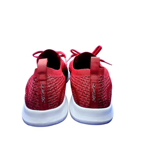 Skechers Women's Size 8.5 Red Ultra Flex SR Slip On Washable Knit Sneaker - Picture 7 of 13